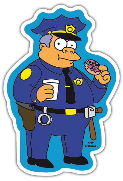 Aufkleber: Chief Clancy Wiggum