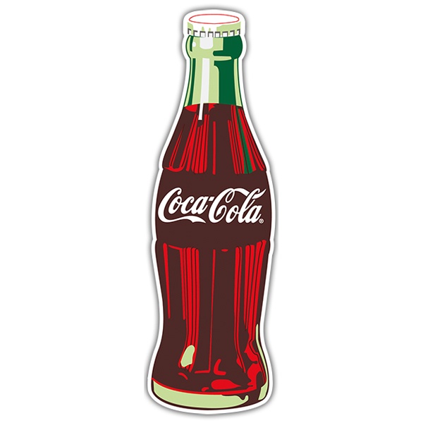 Aufkleber: Coca-Cola-Flasche