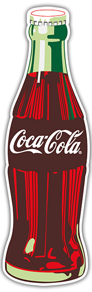 Aufkleber: Coca-Cola-Flasche
