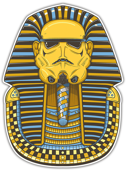 Aufkleber: Stormtrooper Tutanchamun