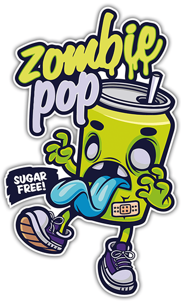 Aufkleber: Zombie Pop