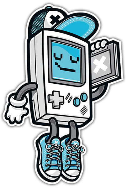 Aufkleber: Cooler Game Boy