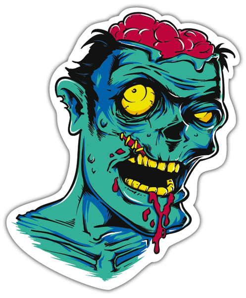 Aufkleber: Zombie