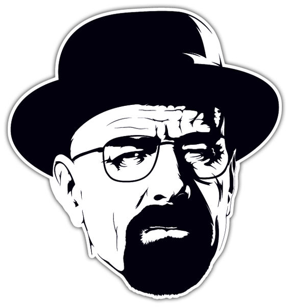 Aufkleber: Breaking Bad Walter White hat