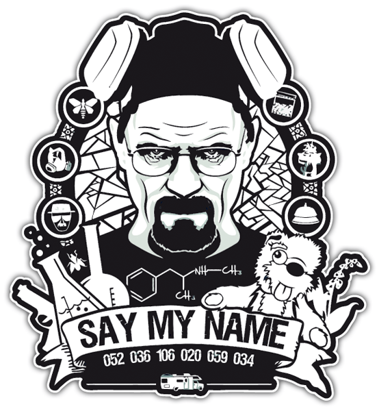 Aufkleber: Breaking Bad Say My Name