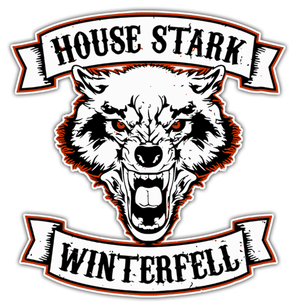 Aufkleber: Games of Thrones House Stark - Winterfell