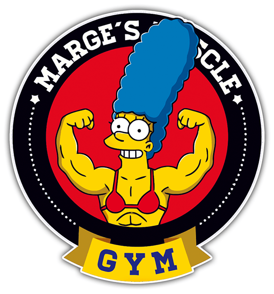 Aufkleber: Marge Muscle