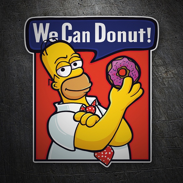 Aufkleber: We can Donut