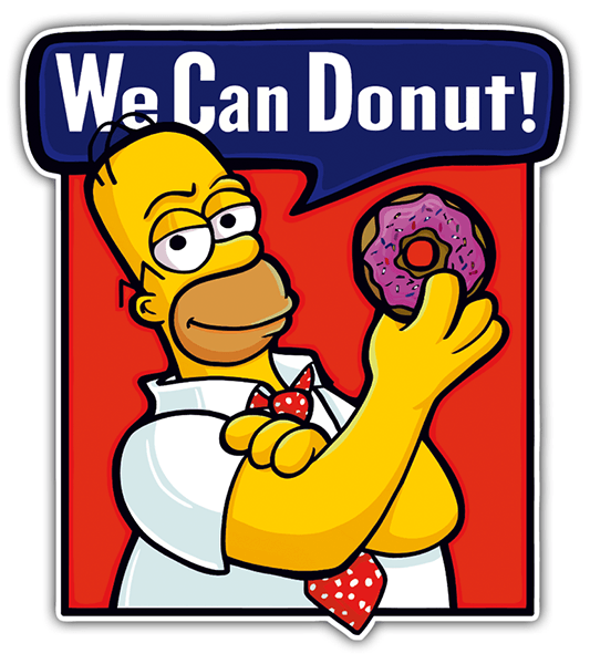 Aufkleber: We can Donut