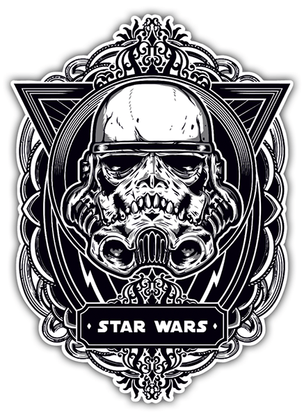 Aufkleber: Stormtrooper Totenkopf emblem