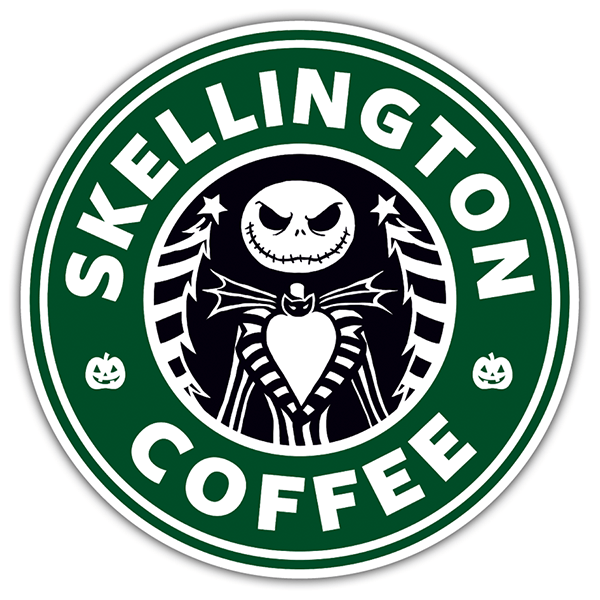 Aufkleber: Skellington Coffee