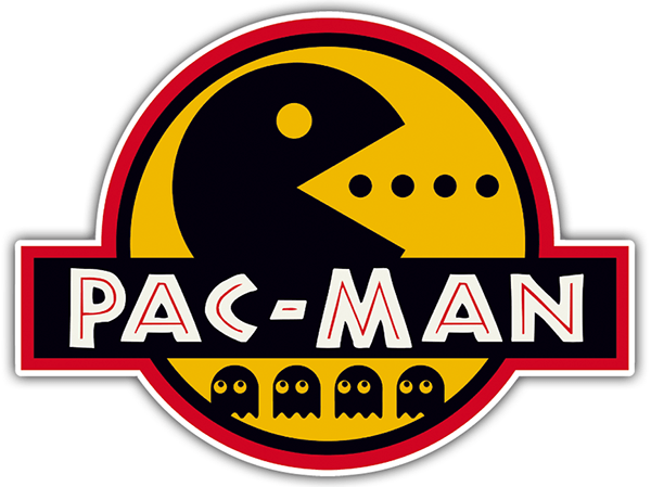 Aufkleber: Jurassic Pac Man