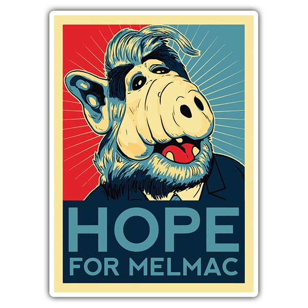 Aufkleber: ALF, Hoffnung auf Melmac