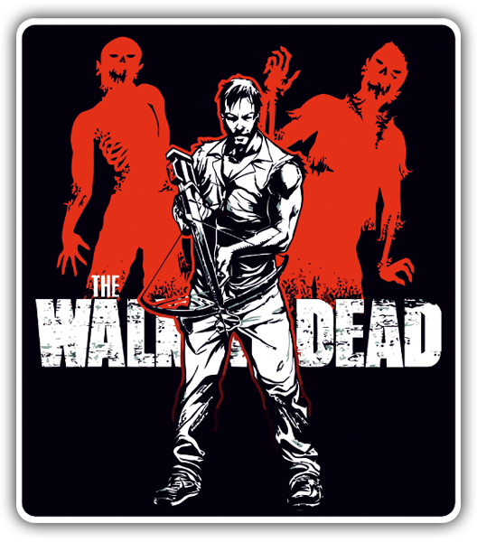 Aufkleber: Daryl Walking Dead