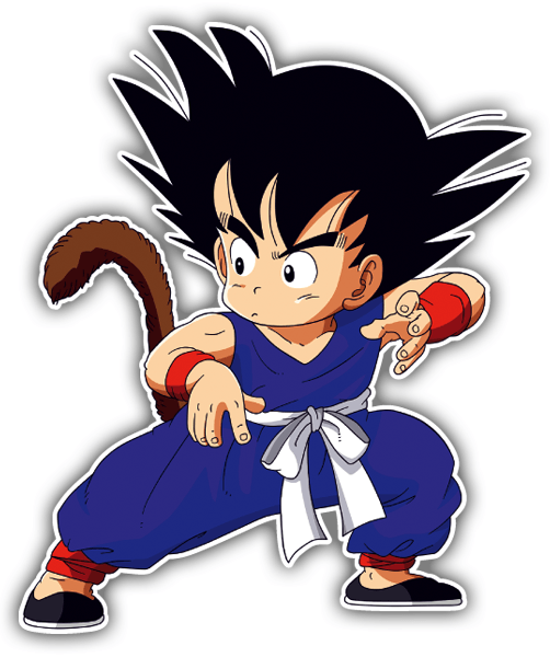 Aufkleber: Aufkleber Goku in defensiver Position