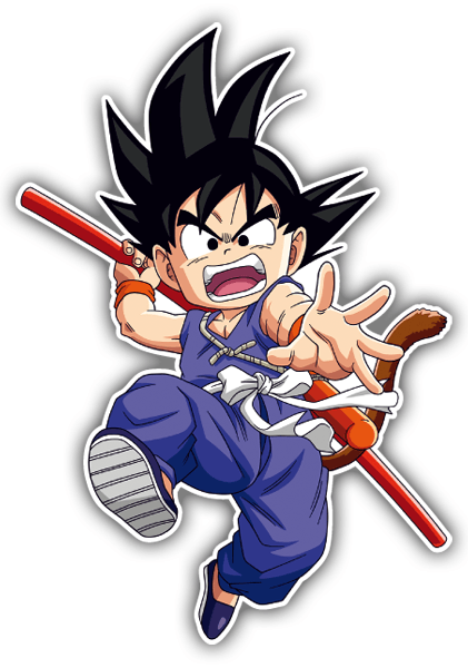 Aufkleber: Son-Goku Angriff