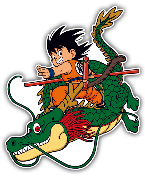 Aufkleber: Goku & Drache