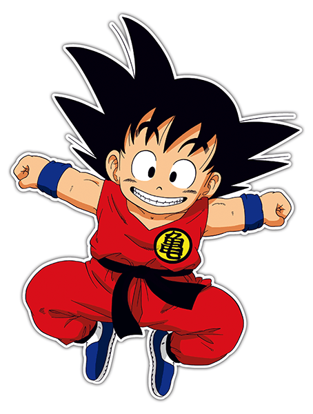 Aufkleber: Glückliches Goku