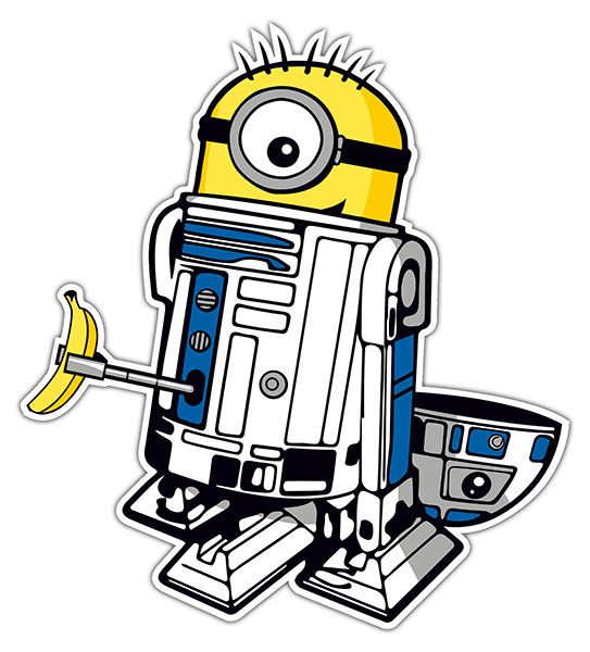 Aufkleber: Minion R2D2