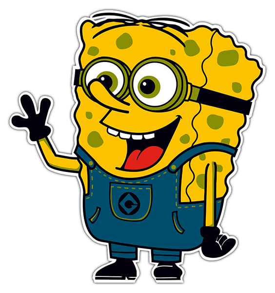 Aufkleber: SpongeBob minion