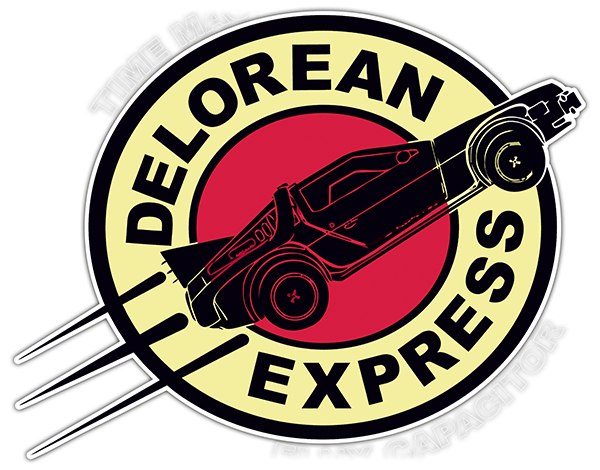 Aufkleber: Delorean Express