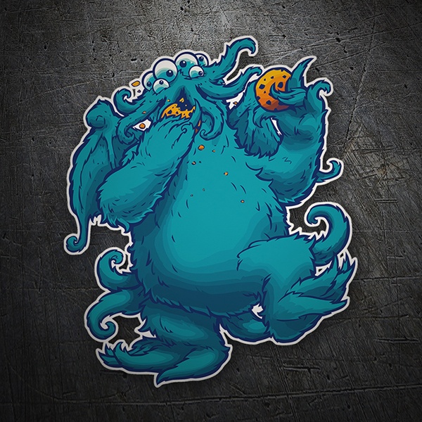 Aufkleber: 6 Augen Krümelmonster