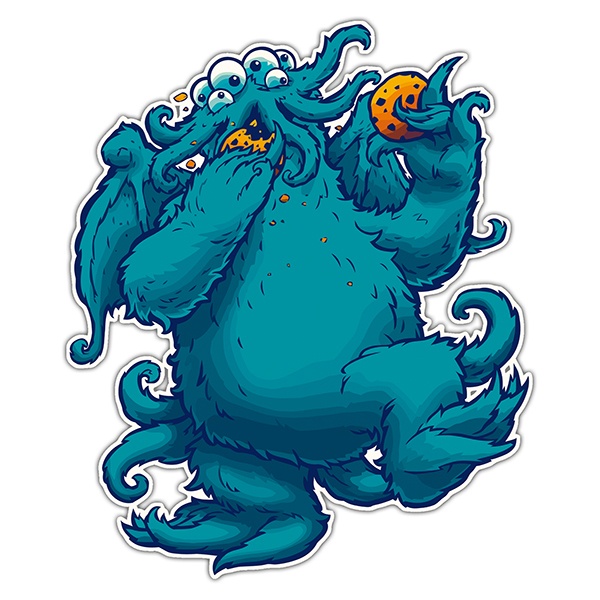 Aufkleber: 6 Augen Krümelmonster