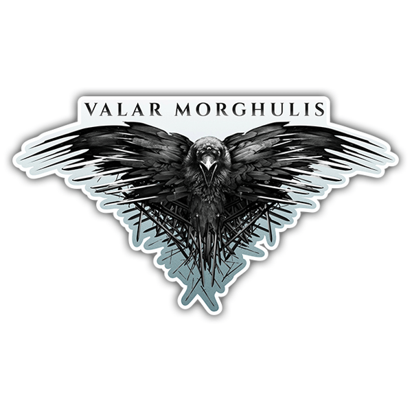 Aufkleber: Valar Morghulis - Game of Thrones