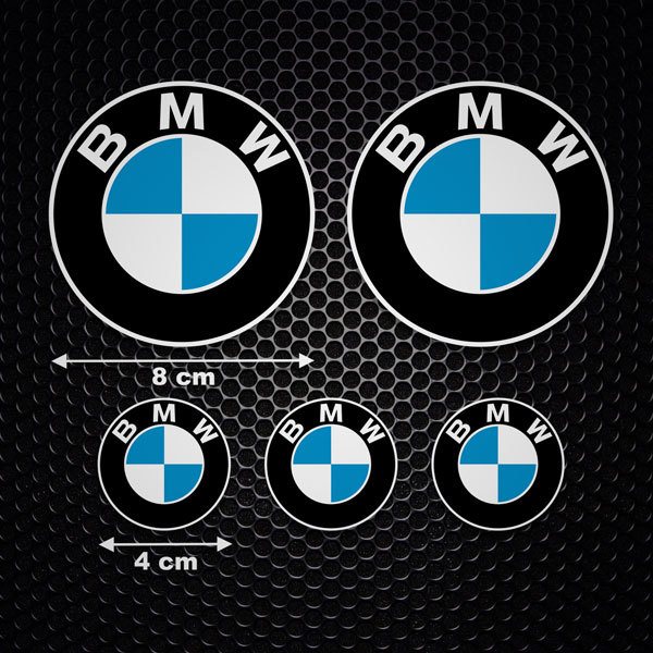 Aufkleber: Set 5X BMW Logo