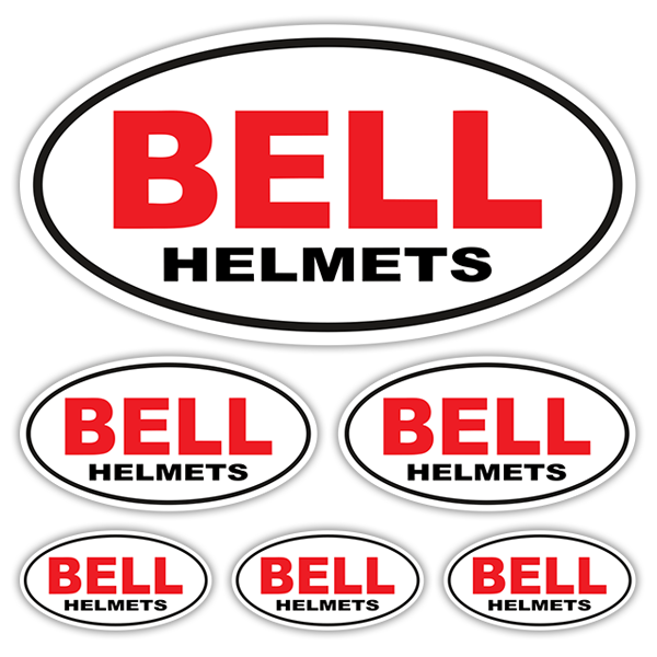 Aufkleber: Set Bell Helmets