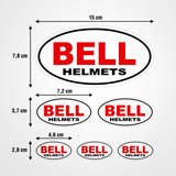 Aufkleber: Bell Helmets Set 3