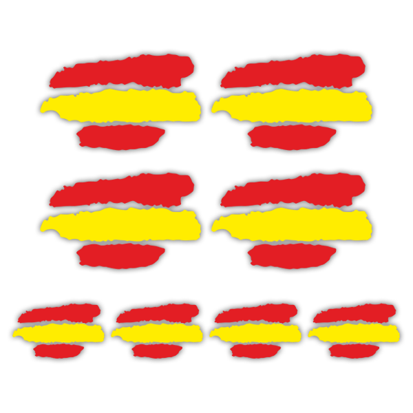Aufkleber: Spanien Flagge Kit