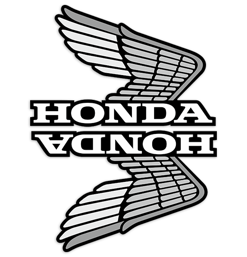 Aufkleber: Kit Honda mit retro Flügel Tank