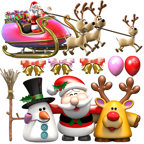 Wandtattoos: Weihnachtsmann-Weihnachts Kit