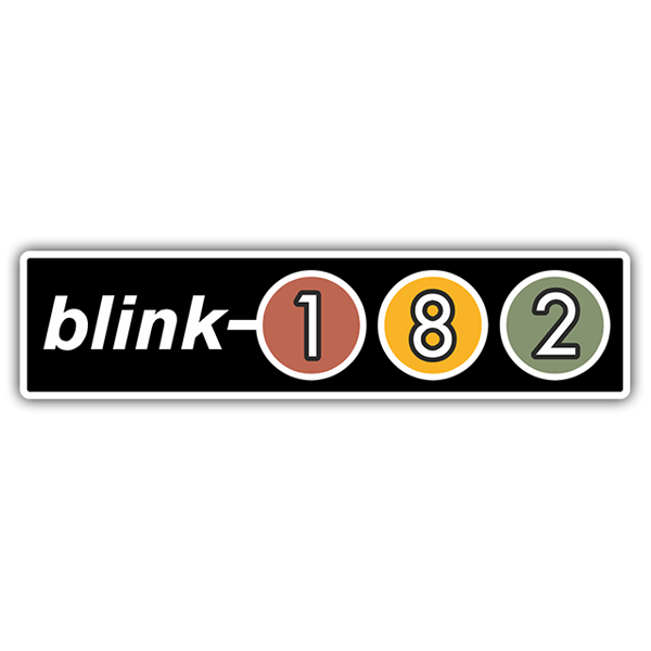 Aufkleber: Blink 182 Retro