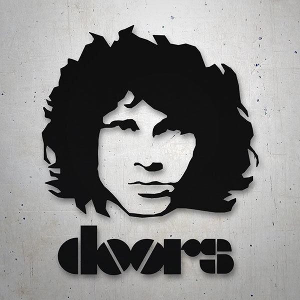 Aufkleber: Morrison The Doors logo