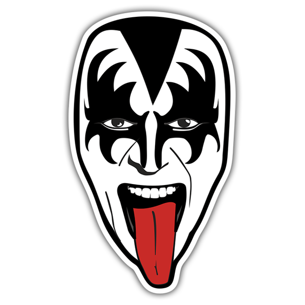 Aufkleber: Kiss Gene Simmons