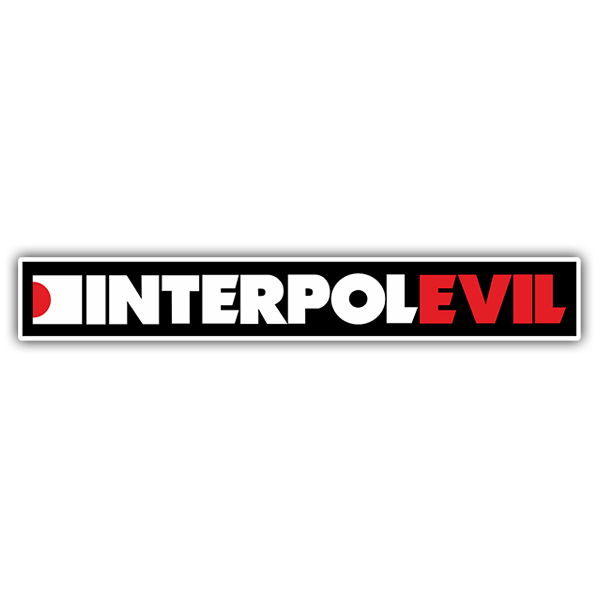 Aufkleber: Interpol Böses
