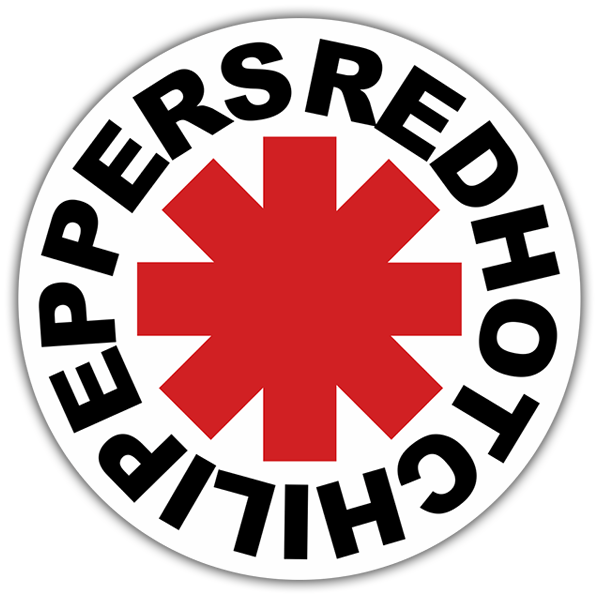 Aufkleber: Red Hot Chili Peppers Weiß
