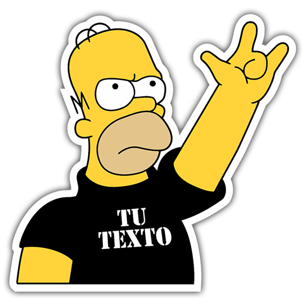 Aufkleber: Rock'n'Roll Homer Custom