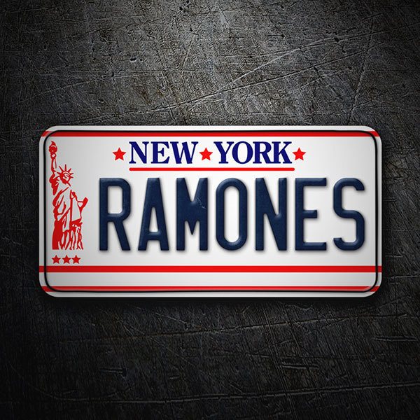 Aufkleber: Ramones Auto-Registrierung