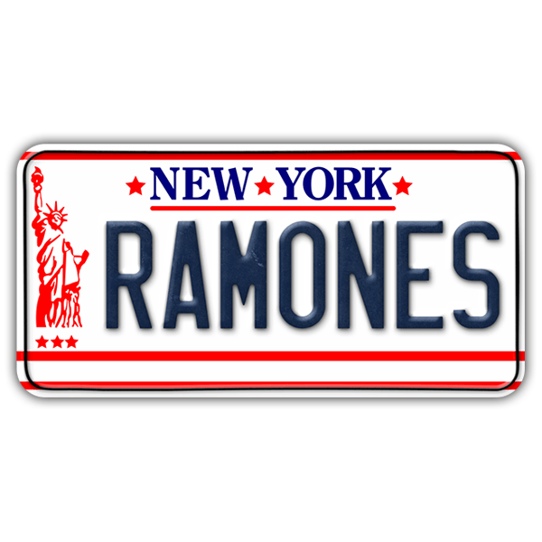 Aufkleber: Ramones Auto-Registrierung