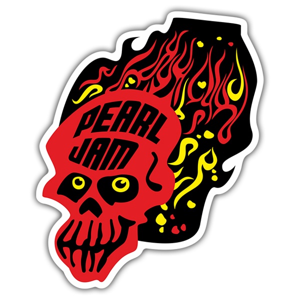 Aufkleber: Pearl Jam Skull