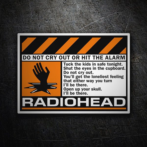Aufkleber: Radiohead - Do Not Cry