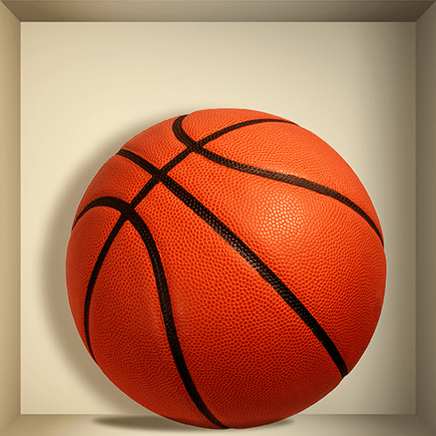Wandtattoos: Nischen Basketball ball