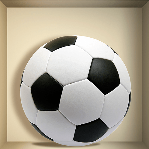Wandtattoos: Nischen Fußball-Spielball