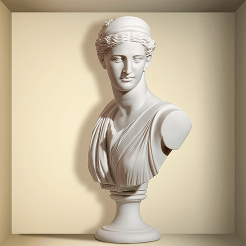 Wandtattoos: Nischen Antike Statue aus Marmor