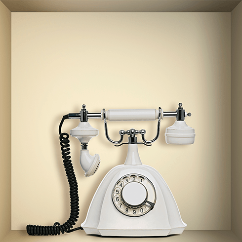 Wandtattoos: Nischen Vintage Phone