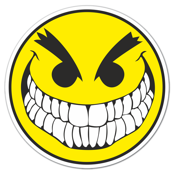 Aufkleber: Bad Smiley