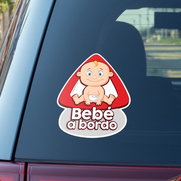 Aufkleber: Baby an Bord auf Spanisch